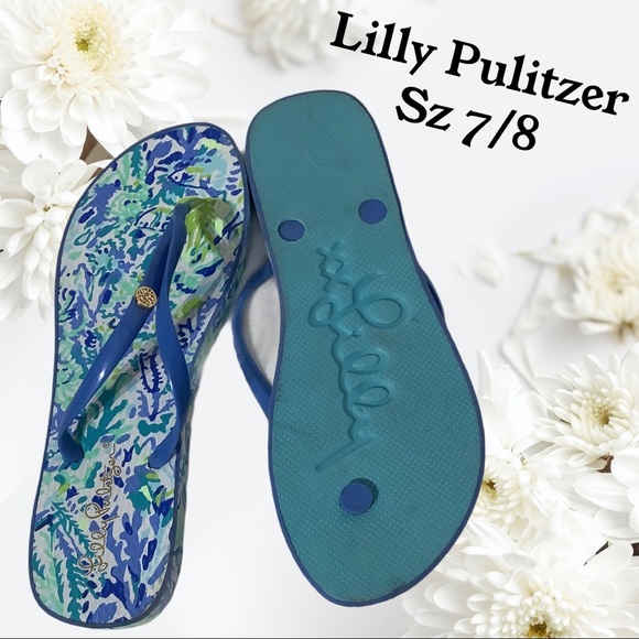 Lilly Pulitzer Shoes - Lilly Pulitzer - Sz 7/8 - flip flops sandals